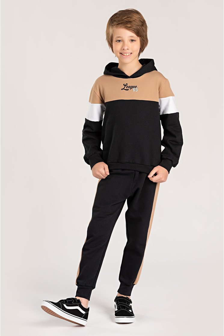 Conjunto Moletom Flanelado Infantil Masculino Moletom Roupa De