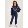 Conjunto Moletom Infantil Menina Cropped c/ Capuz Together