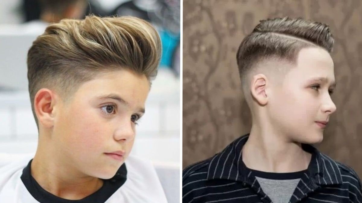 Fashion corte infantil masculino moderno