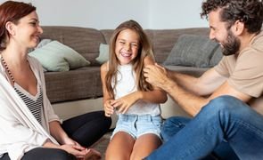 pais filha diversao conversa saudavel