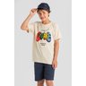 Camiseta Meia Malha Juvenil Masculina Game