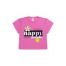 Blusa Cropped Cotton Juvenil Feminina Happy