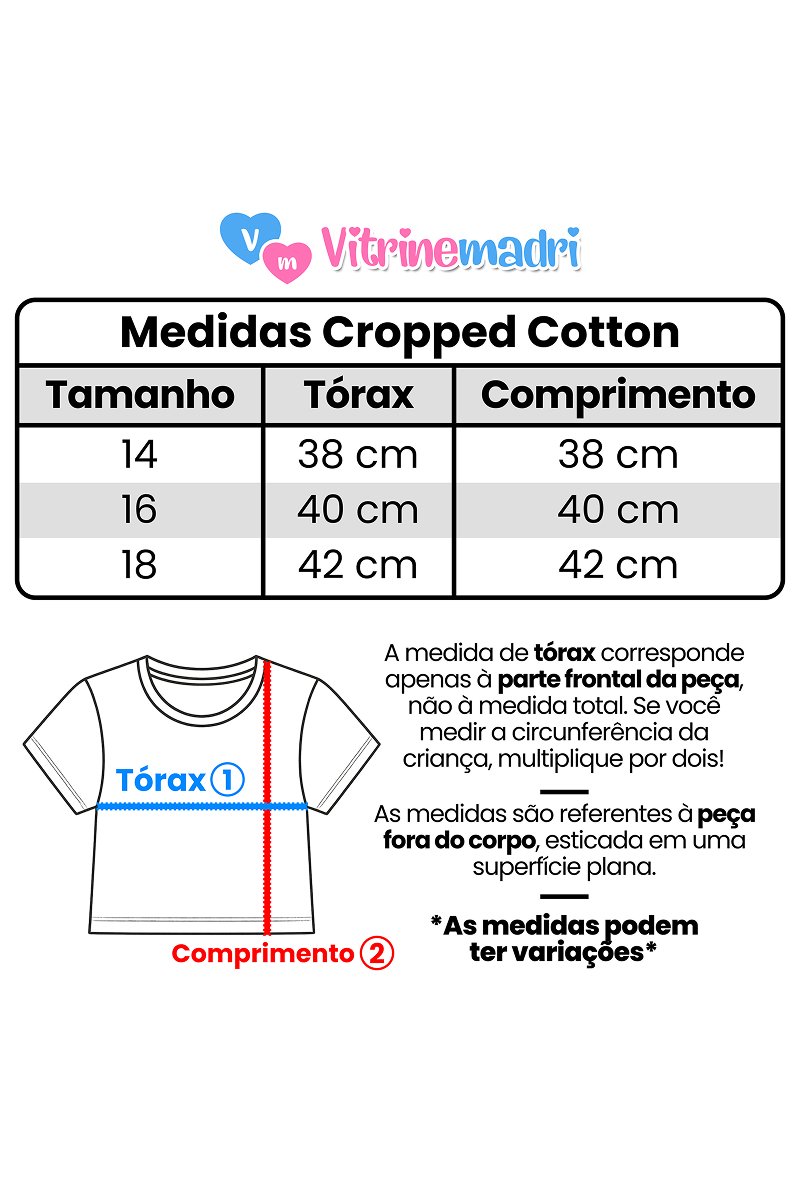 medidas cropped cotton foto