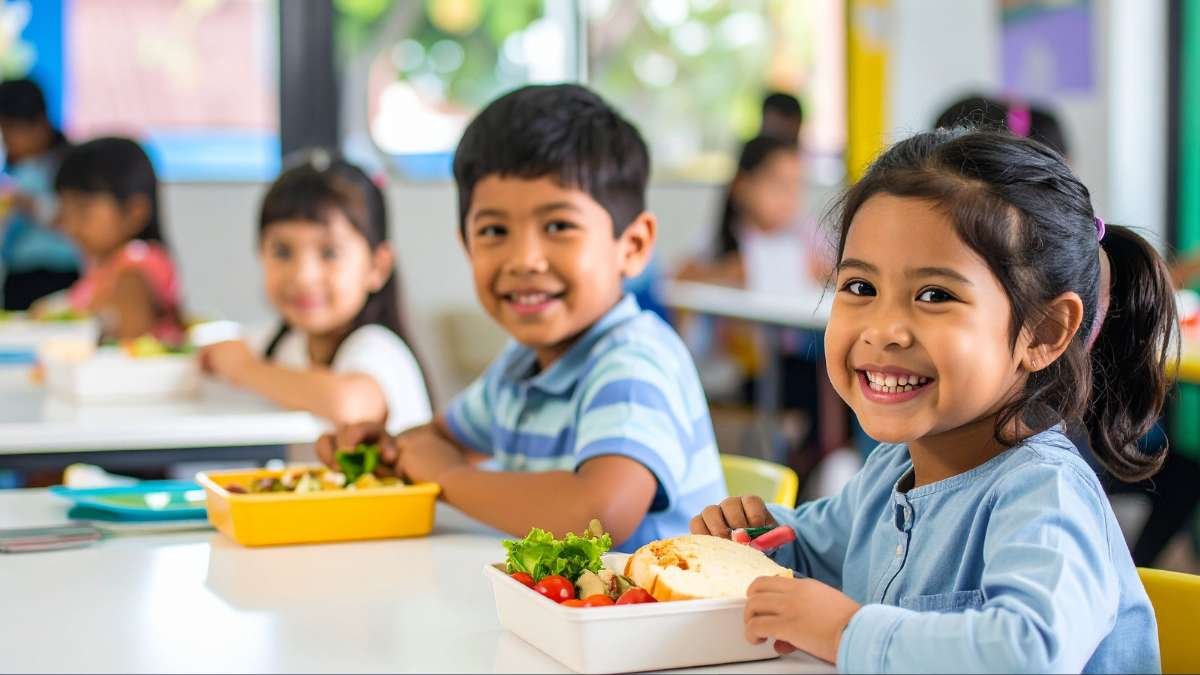 Lancheira saud&aacute;vel infantil para a escola