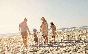 praia em familia
