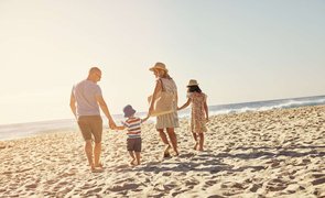 praia em familia