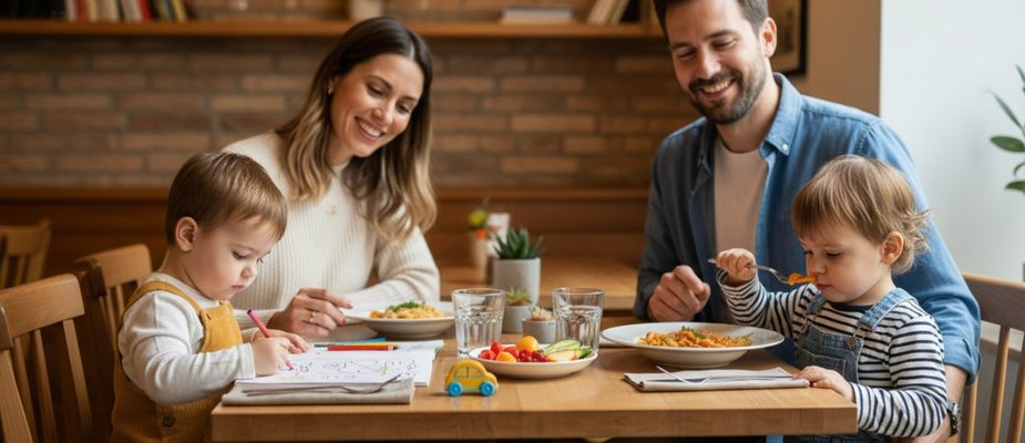 Restaurante com Crianças Pequenas: Dicas Essenciais para uma Refeição Tranquila Restaurante com Crianças Pequenas: Dicas Essenciais para uma Refeição Tranquila