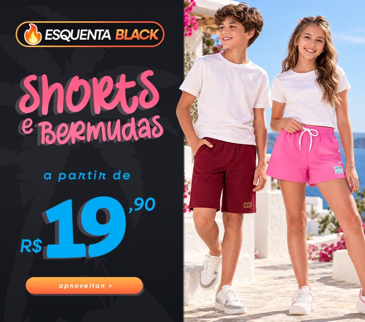 shorts e bermuda esquenta black